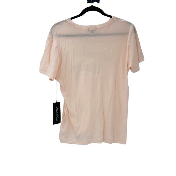 Wildfox Women's Sunshine Baby Keke Short Sleeve T-Shirt Pink Salt Size S NWT - Picture 4 of 10